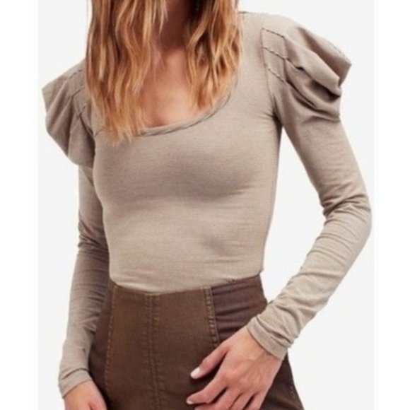 Free People Tops - Free People - Penelope Puff Sleeve Tee